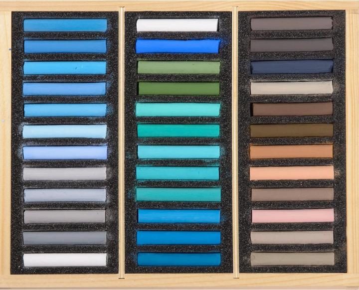 Actual product image BlockX Coffret bois 72 Pastels - Paysage - Jaune indien (36 x)