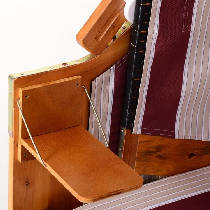 Produktbild PureHaven Strandkorb 118x79x150 cm für 2 Personen elegantes Design inkl. Rücken- und Sitzkissen vers