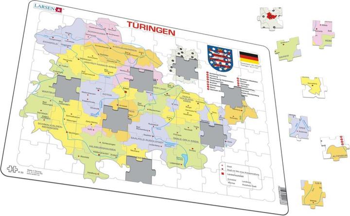 Produktbild Larsen Freistaat Thüringen Politisch (70 Teile)