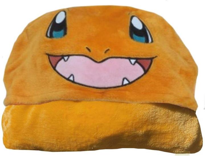 Produktbild Halantex Pokémon Coral Decke mit Mütze Glumanda 120 x 150 cm (120 x 150 cm)