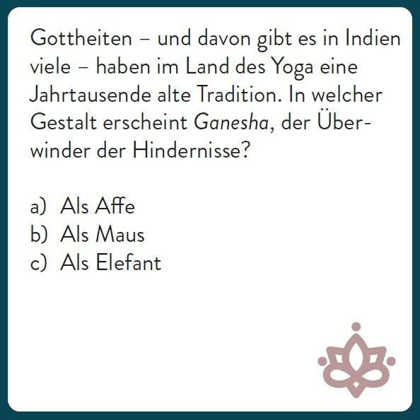 Actual product image The yoga quiz (German)