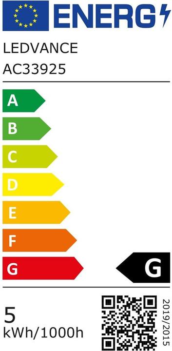 Energy Label Ledvance Smart+ Wifi Spot (GU10, 5 W, 350 lm, 1 x, G)