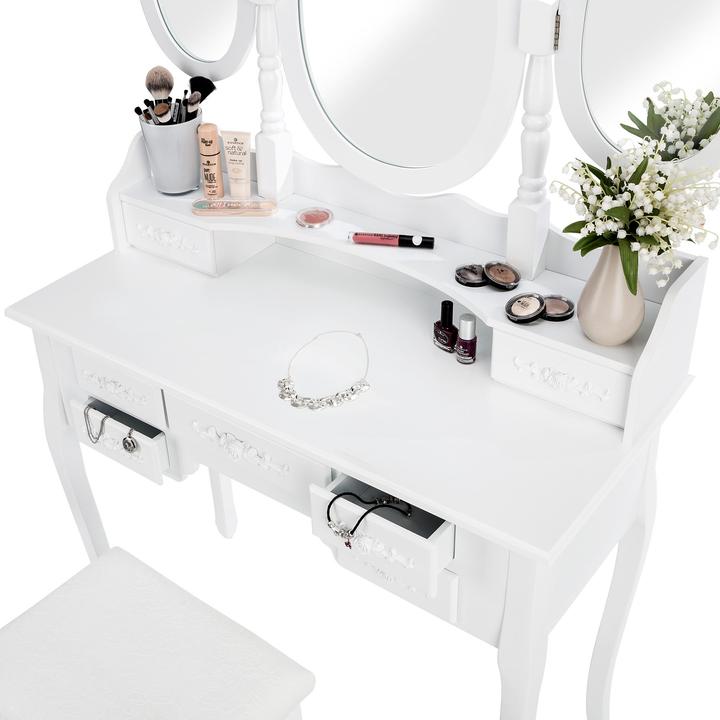 Actual product image tectake Dressing Table (90 x 40 x 145 cm)