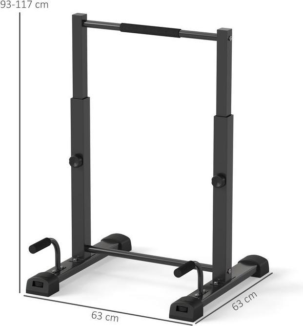 Produktbild Swisshandel24 Dip Barren Dip Station bis 540 kg Höhenverstellbar Fitness-Bar für Zuhause