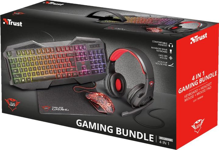 Produktbild Trust GXT 788RW 4-in-1 Gaming Bundle (DE, Kabelgebunden)