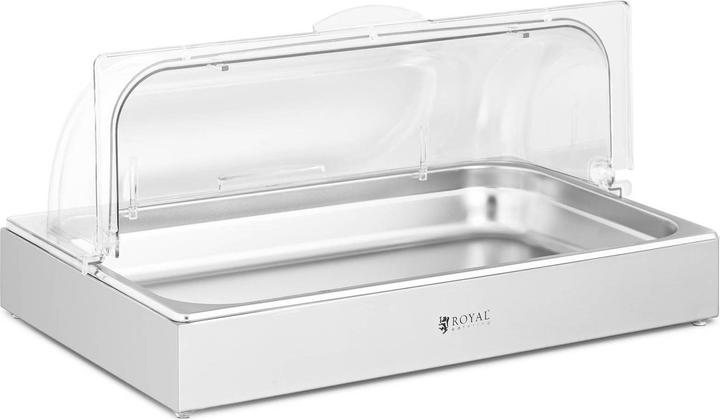 Actual product image Royal Catering Buffet Display Case- GN 1/1 - stainless steel with hood -