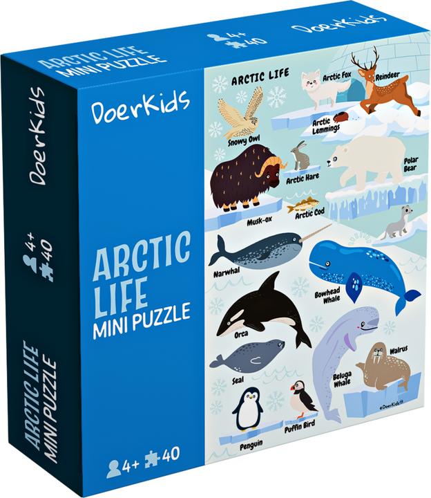 Produktbild DoerKids Mini Puzzle Arktis 40 Stk. (40 Teile)