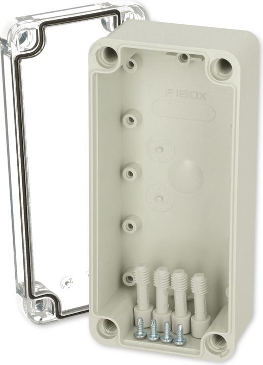 Actual product image Fibox IP67 box w/transparent lid,170x80x65mm (Housing)
