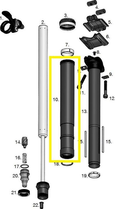 Produktbild Crankbrothers Highline 2.0 Body 2-Keyway Körper, 30.9mm, 100mm (30.90 mm)