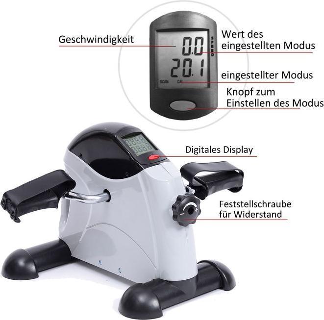 Immagine prodotto Homcom Mini bicicletta con display LCD
