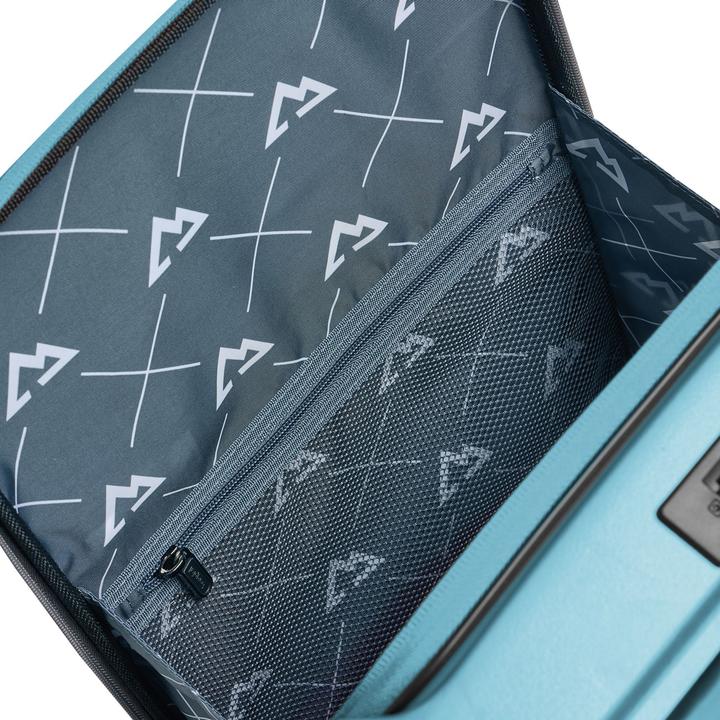 Actual product image Bergpfeil Travel 4 Rollen Kabinentrolley 55 cm Laptopfach mit Dehnfalte (46 l)