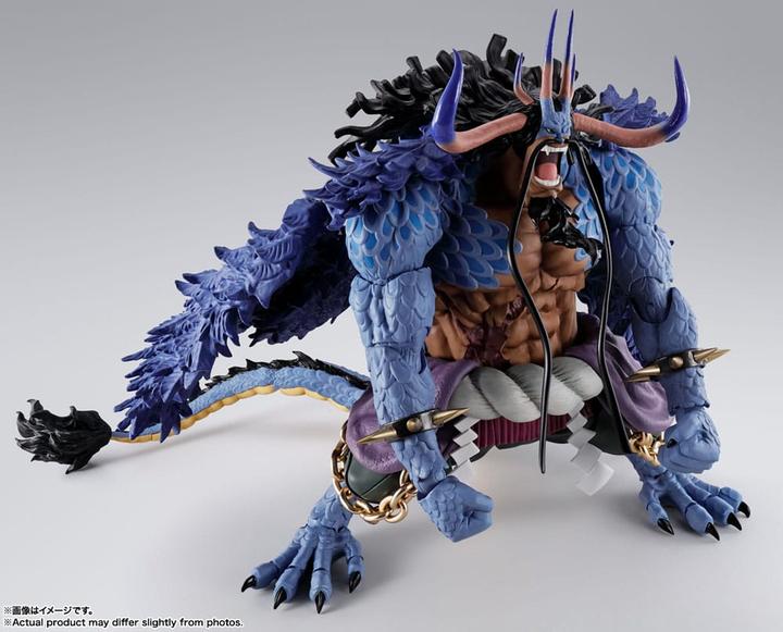Actual product image Tamashii Nation One Piece S.H. Figuarts Actionfigur Kaido King of the Beasts (Man-Beast form) 25 cm
