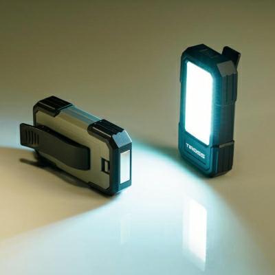 Tiross Lampe de poche Lampe de poche TS-1914 Multifonctions. 3W COB 3xAA Aimant (6 cm, 300 lm)