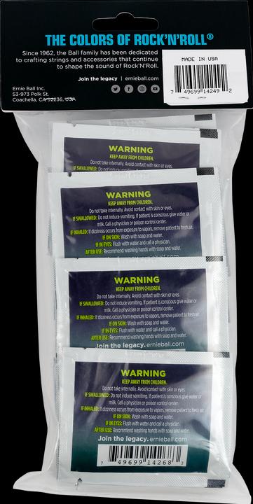 Immagine prodotto Ernie Ball Accessori, Salviette Wonder per la pulizia delle corde, confezione da 20 pezzi
