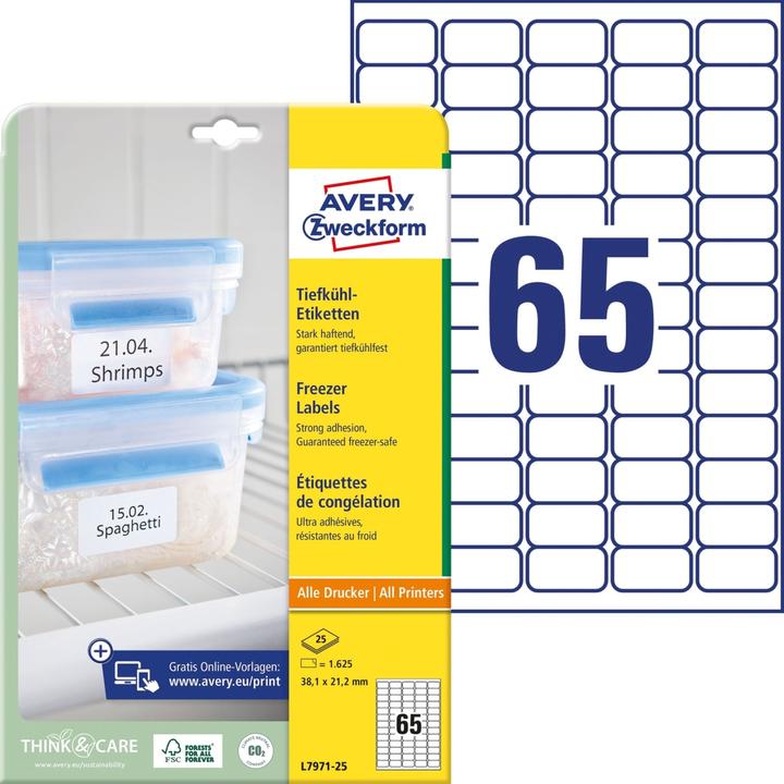 Produktbild Avery Tiefkühl-Etiketten