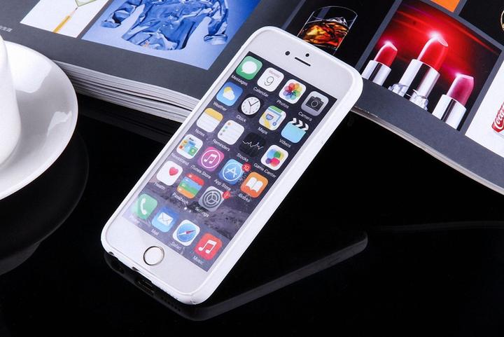 Produktbild König Design Apple iPhone 8 Handy Hülle Mandala Case Schutzhülle Motiv Cover Flocken Weiss Neu (Apple iPhone 8)