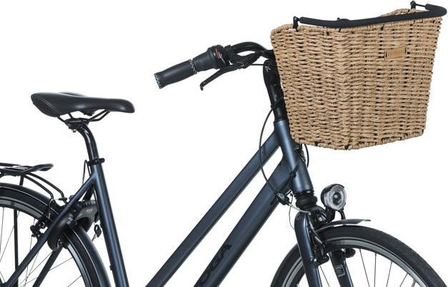 Actual product image Basil Bre VR basket including BasEasy/Klickfix adapter plate Rattan look (18 l)