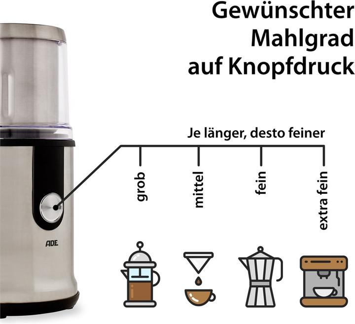 Immagine prodotto ADE KA1805 Macinino per spezie e macinacaffè