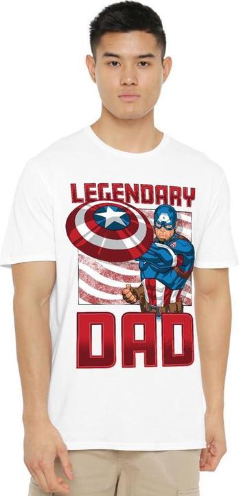 Immagine prodotto Captain America Legendary Dad Maglietta Uomo (4XL)