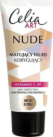 Celia Art Nude Mattifying Corrective Fluid 01 Ecru 30Ml (01 Ecru)