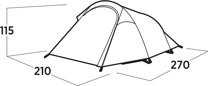 Actual product image Easy Camp Tunnelzelt Reindal 3 (olivgr?n, Modell 2025) (Tunnel tent, 3.40 kg, 3 persons)