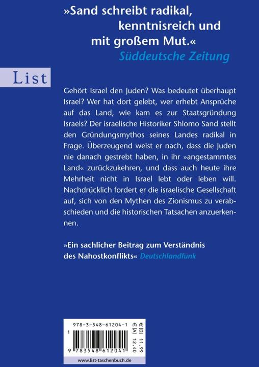 Immagine prodotto Die Erfindung des Landes Israel (Tedesco, Sabbia Shlomo, 2014)