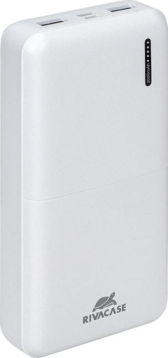 Produktbild Rivacase POWER BANK USB 20000 mAh/VA2572 Baltas (20000 mAh, 20 W, 20000 Wh)