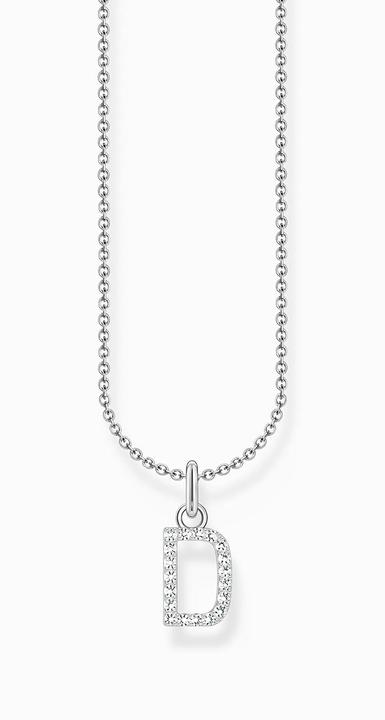 Immagine prodotto Thomas Sabo Catena con ciondolo a forma di lettera D - argento (Argento 925, 38 - 45 cm)