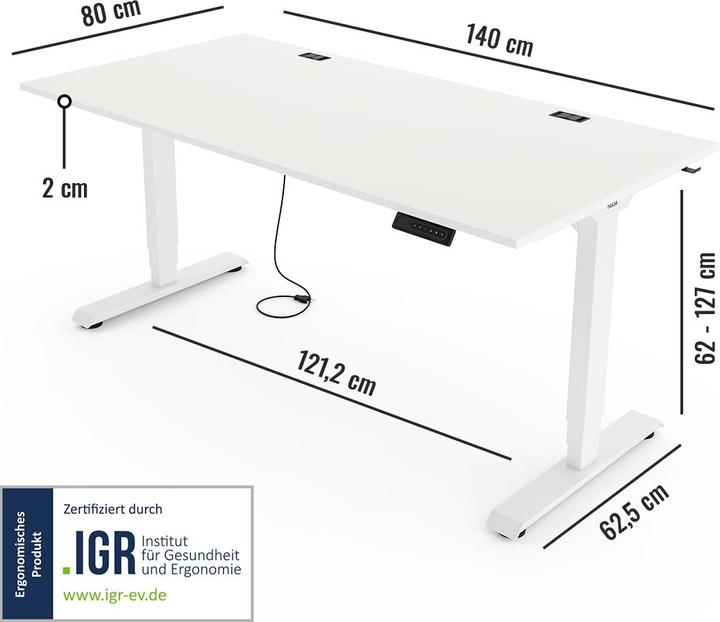 Actual product image Yaasa Desk Essential (140 x 80 cm)