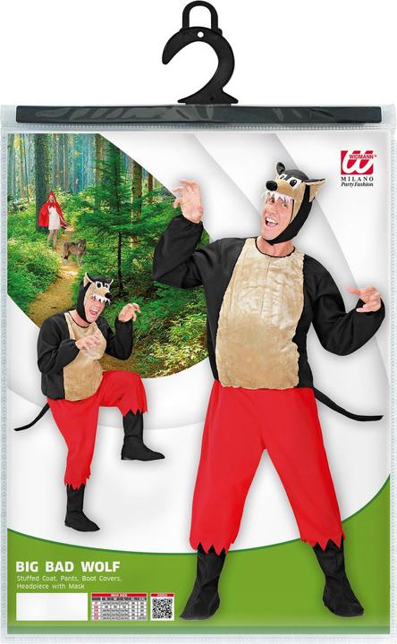Produktbild Widmann WOLF (gepolsterter Kasack, Hose, Stiefelüberzieher, Kopfbedeckung mit Maske), XL (XL)