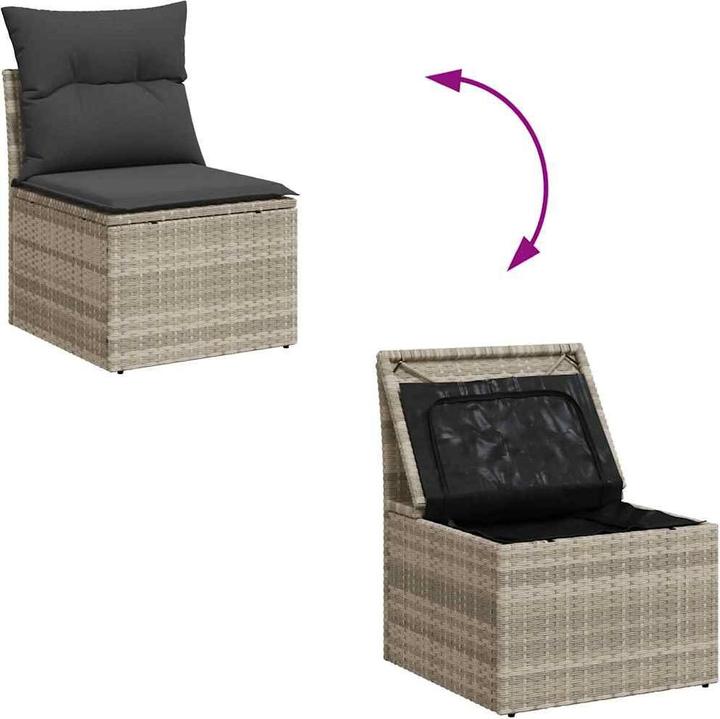 Produktbild VidaXL 10-tlg. Garten-Lounge-Set mit Kissen