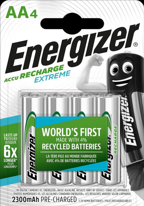 Energizer Recharge Extreme (4 Stk., AA, 2300 mAh)