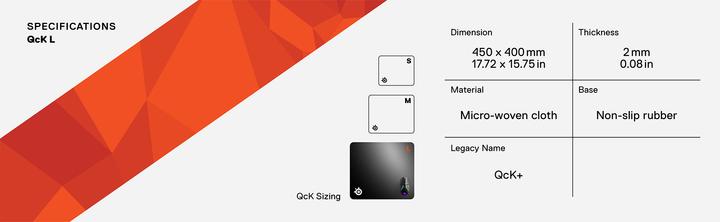 Produktbild SteelSeries QcK+ (L)