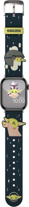 Actual product image Moby Fox Star Wars - Apple Watch Armband 38/40/41/42/44/45/49 mm (The Mandalorian Grogu Using The Force 3D) (Silicone)