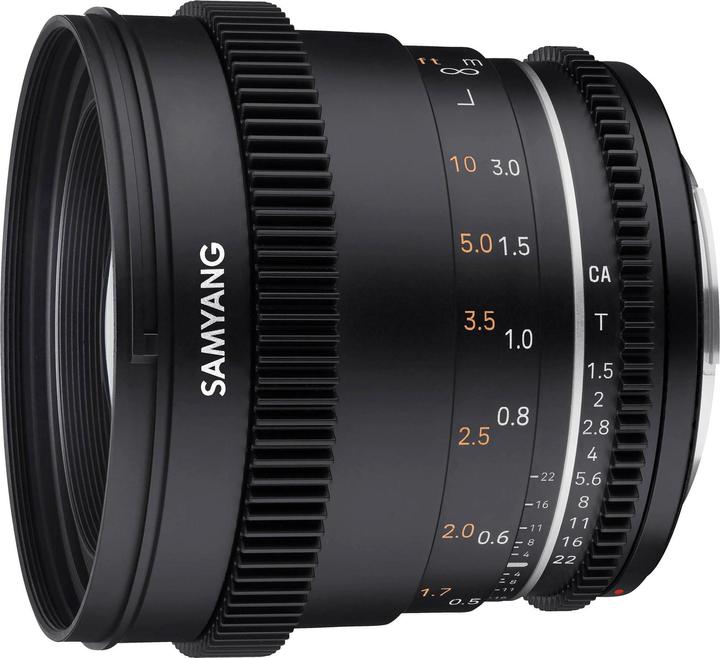 Actual product image Samyang MF 50mm T1.5 VDSLR MK2 Canon RF (Canon RF, Micro Four Thirds, APS-C / DX, full size)