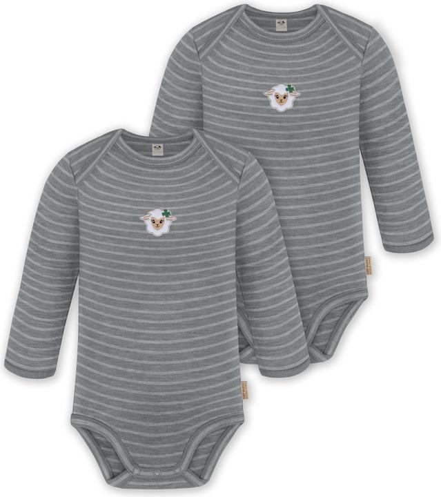 Produktbild Normani 2er Pack Baby Merino Body Langarm „Auckland" - 9369 (62)