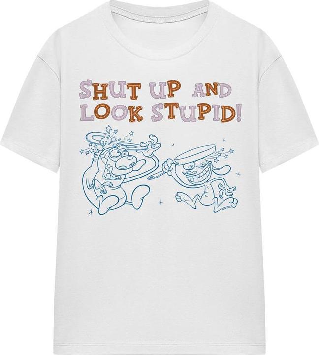 Produktbild Ren & Stimpy Shut Up And Look Stupid! TShirt (XXL)