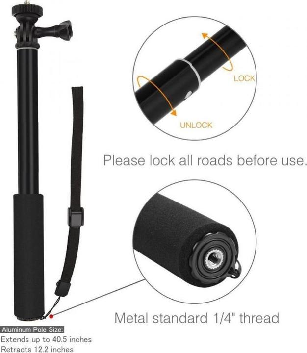 Produktbild Tech-Protect Selfie stick (GoPro HERO8 Black, GoPro Hero6 Black, Universal)