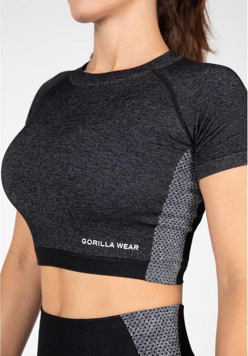 Immagine prodotto Gorilla Wear Selah Crop Top senza cuciture - nero (XL)