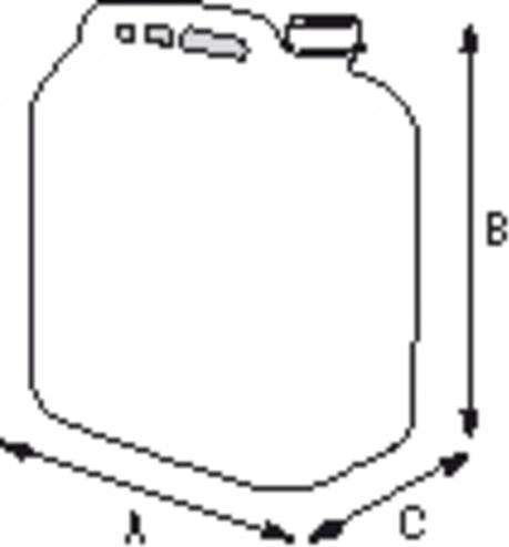 Actual product image Henning Sorensen Sprehn heavy duty benzindunk - 20L plast benzindunk - godkendt t/transport