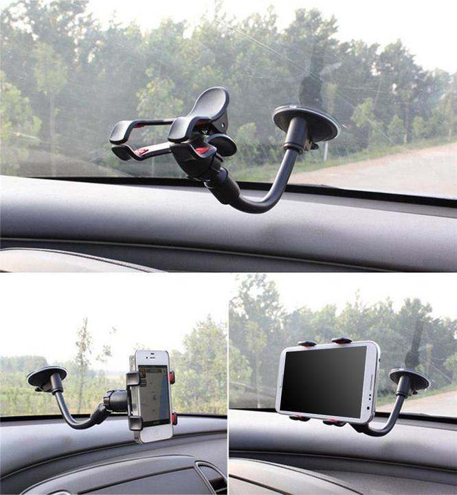 Image du produit PhoneLook Support téléphone universel pour voiture avec ventouse / support pour smartphone jusqu'à 9.5 cm