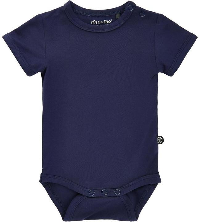 Minymo Kurzarm-Body Bamboo Dark Navy Gr. 80 (80)