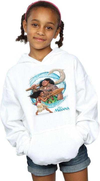 Immagine prodotto Disney Moana And Maui Wave Felpa con Cappuccio Ragazze (152, 158)