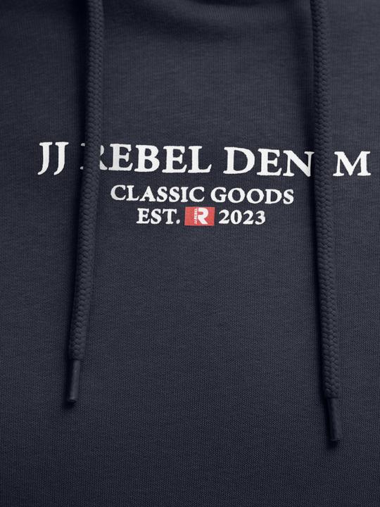 Actual product image Jack & Jones Jrebjeans Rebel Print Sweat Hood Sn (L)