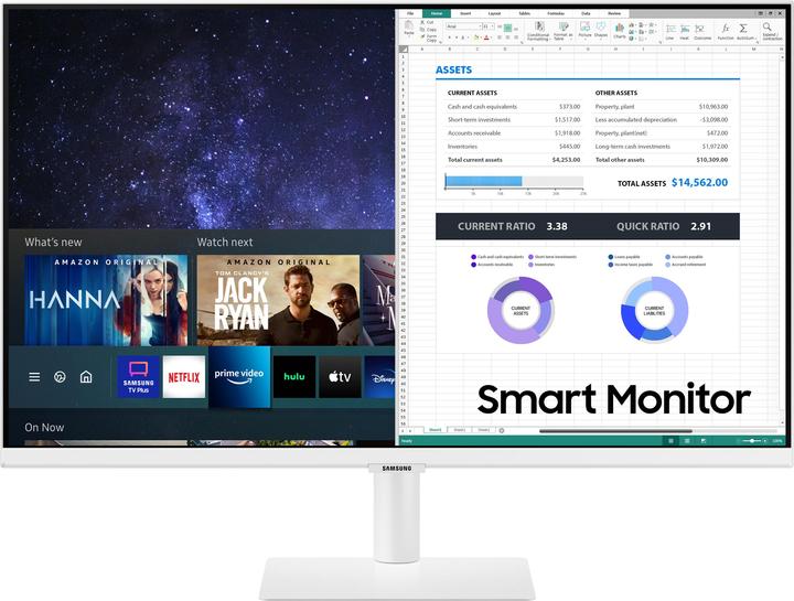 Actual product image Samsung LED Monitor 27 Smart M5 White (1920 x 1080 pixels, 26.77")