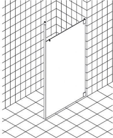 Produktbild Kermi Walk-in XS WD1 14020 (214 cm, 12 cm, 150 cm)