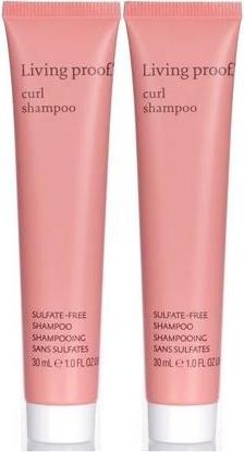 Actual product image Living Proof Curl Shampoo Sulfate Free Travel Set - 1 Oz 30 Ml - Set Of 2 (30 ml, Liquid shampoo)