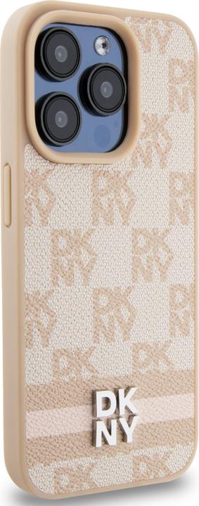Image du produit DKNY Coque toile similicuir monogramme logo métallique (Apple iPhone 15)