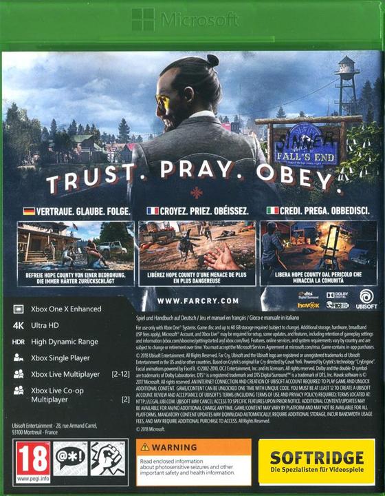 Produktbild Ubisoft Far Cry 5 (Xbox Series X, Xbox One X, Multilingual)
