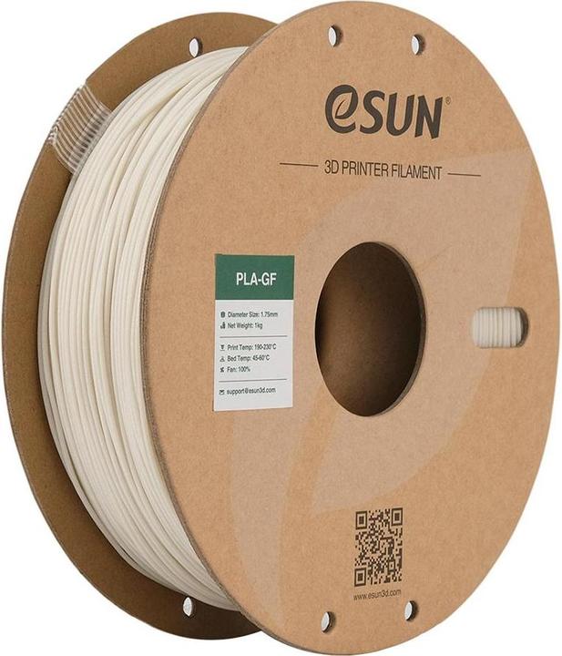 eSUN ePLA-GF Glasfaser Natural Filament 1.75mm 1Kg (1.75 mm, 1000 g, Weiss)